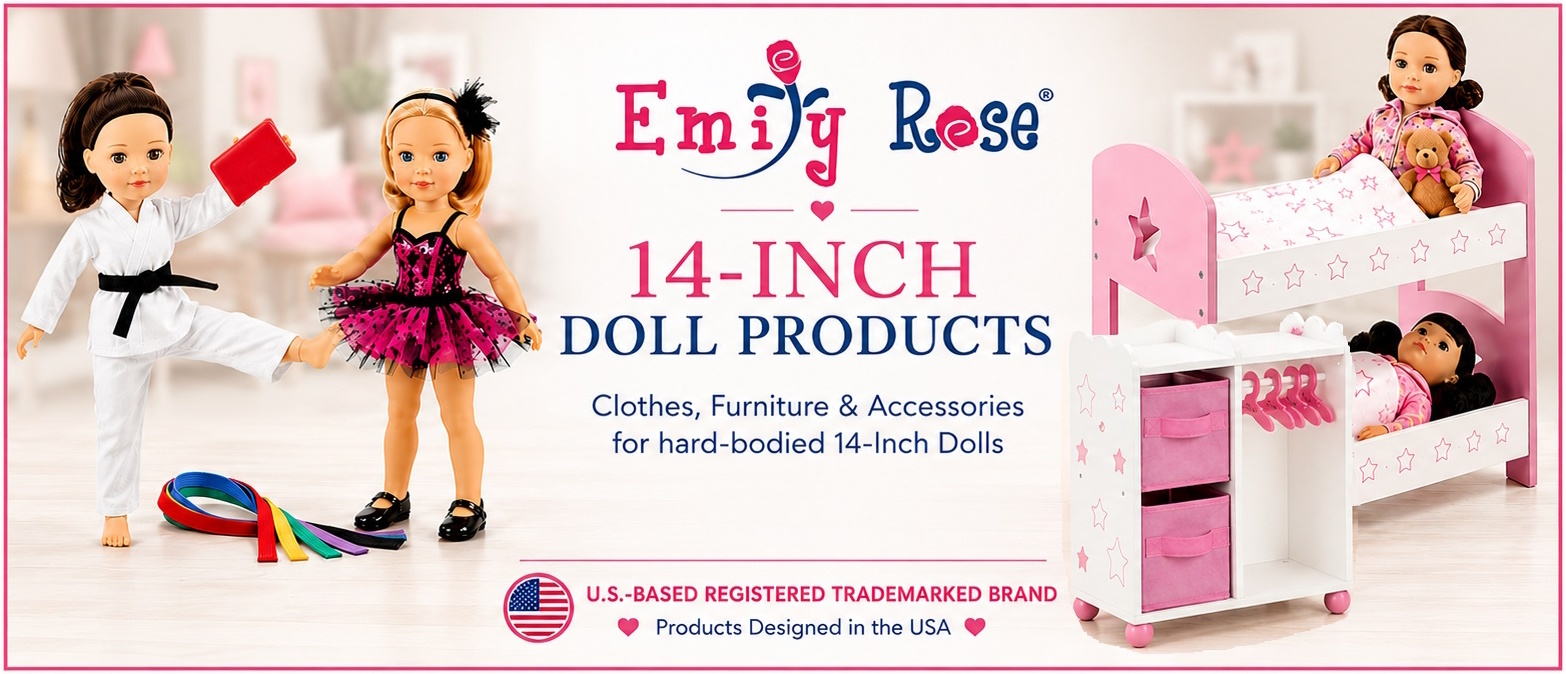 Emily Rose 14 Inch Doll Clothes, Furniture and Accessories